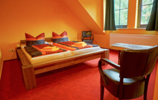 Pension Zimmer Parkgaststaette Laucha Doppelbett
