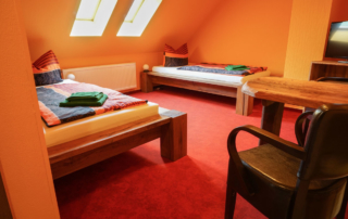 Pension Zimmer Parkgaststaette Laucha mit getrennten Betten